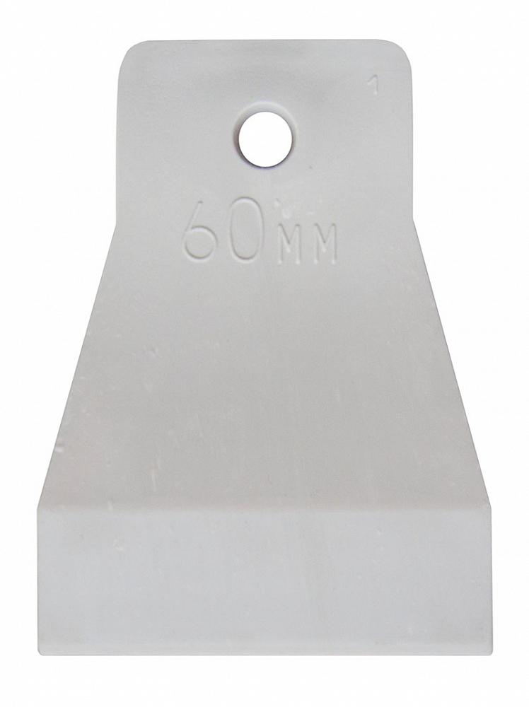 1209106 Шпатель резиновый белый 60мм Белый 750 Россия T4P