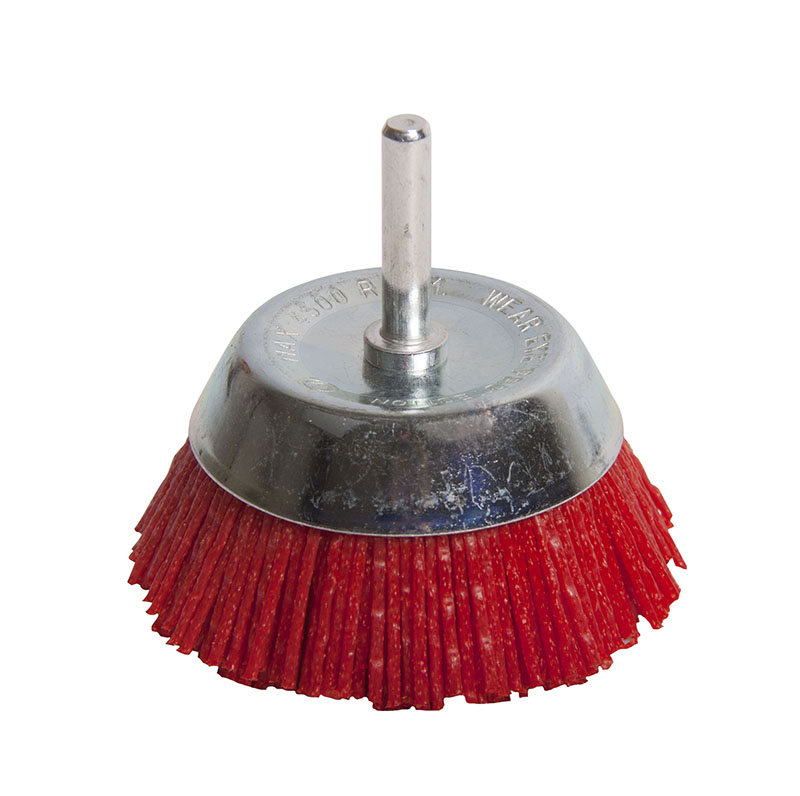 2302071 Щетка-крацовка чашечная, полимерн. проволока (P120), для дрели, 75мм,  T4P